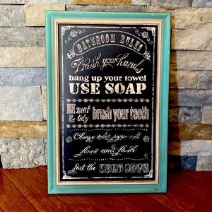 Hobby Lobby Bathroom Rules Sign